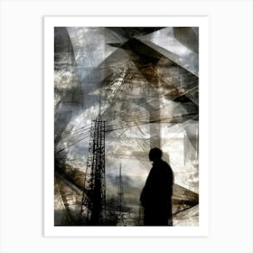 Silhouette Of A Man 11 Art Print