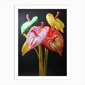 Bright Inflatable Flowers Flamingo Flower 2 Art Print