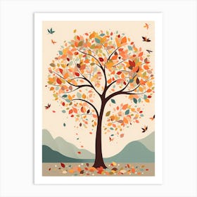 Seasons of Blossom 3 VECTOR ART Art Print