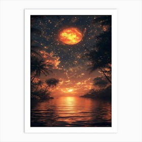 Moon In The Sky 6 Art Print