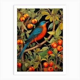 Bluebird In The Apple Tree Art Print