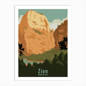 Zion - National Park Art Print
