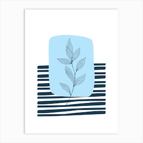 Vector Illustration Of A Leaf Art Print