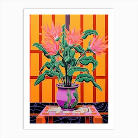 Mexican Style Cactus Illustration Easter Cactus 3 Art Print