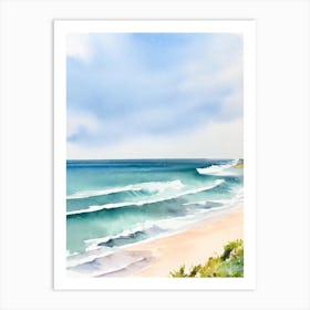 Middleton Beach, Australia Watercolour Art Print