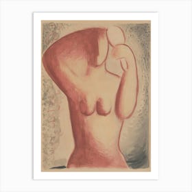 Combing (Woman With A Mirror), Mikuláš Galanda Art Print
