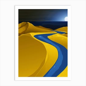 River In The Desert Art Print