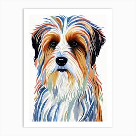 Tibetan Terrier 3 Watercolour Dog Art Print