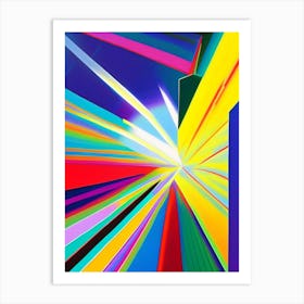 Cosmic Ray Abstract Modern Pop Space Art Print