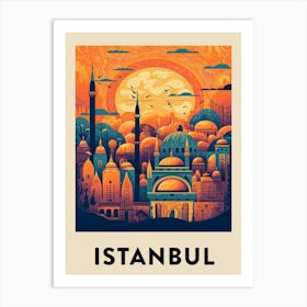 Istanbul 4 Vintage Travel Poster Art Print