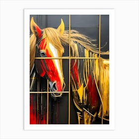 Horse Painting Art Print