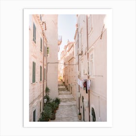 Streets Of Dubrovnik Croatia Art Print