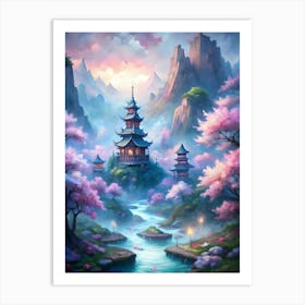 Asian Landscape 2 Art Print