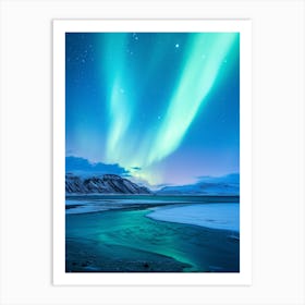 Aurora Borealis In Iceland Art Print