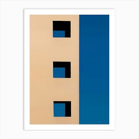 Windows Of The Building Art Print