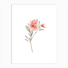 Watercolor Flowers Art Print