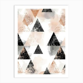 Abstract Triangles Art Print