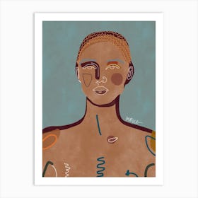 Portrait by mmvce Art Print