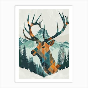 Deer Canvas Art Art Print