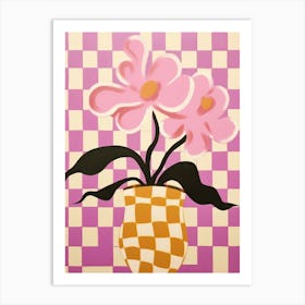 Orchids Flower Vase 6 Art Print