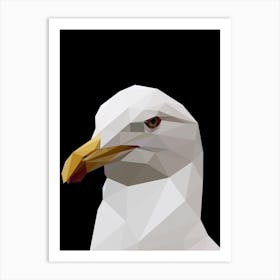 Low Poly Seagull meme Art Print