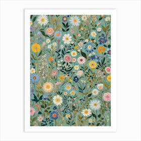 Spring Wildflowers Art Print