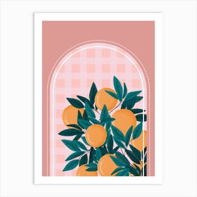 Orange Tree Arch Art Print