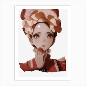 Anime Girl Art Print