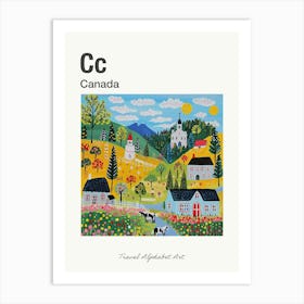 Kids Travel Alphabet  Canada 2 Art Print