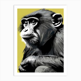 Portrait Of A Chimpanzee Art Print