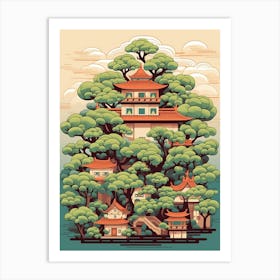 Bonsai Tree Japanese Style 11 Art Print