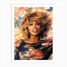 Tina Turner Kitsch Portrait 2 Art Print