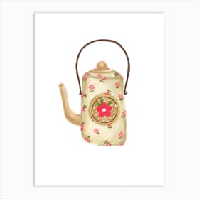 Retro Kitchen Kettle Art Print