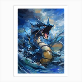 Gyarados Pokemon Anime Manga Japan Poster 1 Art Print