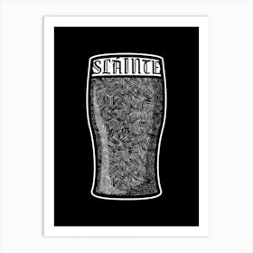 Pint typography- Slainté Art Print