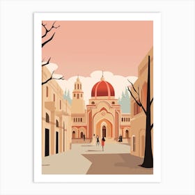 Azerbaijan 1 Travel Illustration Art Print