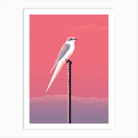 Minimalist Chimney Swift 1 Illustration Art Print