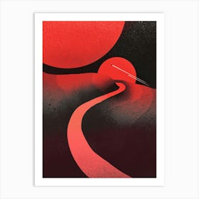 Red Road Of Mars Art Print