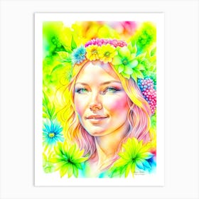 Flower Girl Art Print