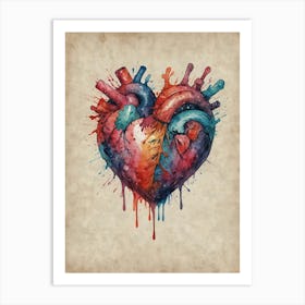 Heart Of Gold 6 Art Print