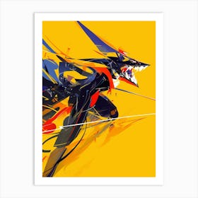 Ninja Wolf Art Print