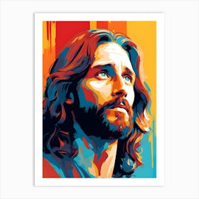 Jesus Christ Pop Art 4 Art Print