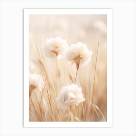 Boho Dried Flowers Carnation Dianthus 4 Art Print