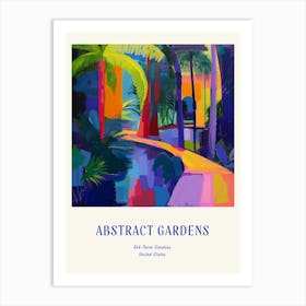 Colourful Gardens Bok Tower Gardens Usa 2 Blue Poster Art Print