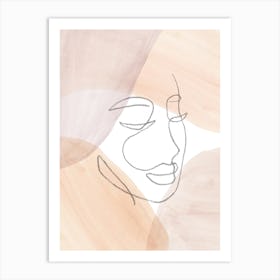 Woman'S Face Art Print