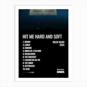 Hit Me Hard And Soft Billie Eilish - Album Poster Art Print