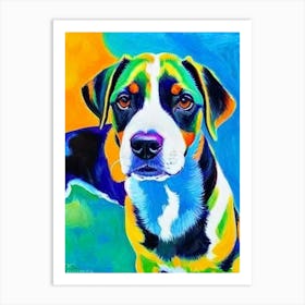 Manchester Terrier 2 Fauvist Style Dog Art Print