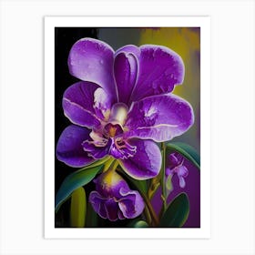 Purple Orchid Art Print