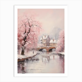 Dreamy Winter Painting Stratford Upon Avon United Kingdom 1 Art Print