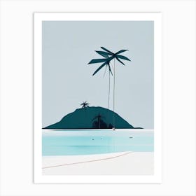 San Blas Islands Panama Simplistic Tropical Destination Art Print